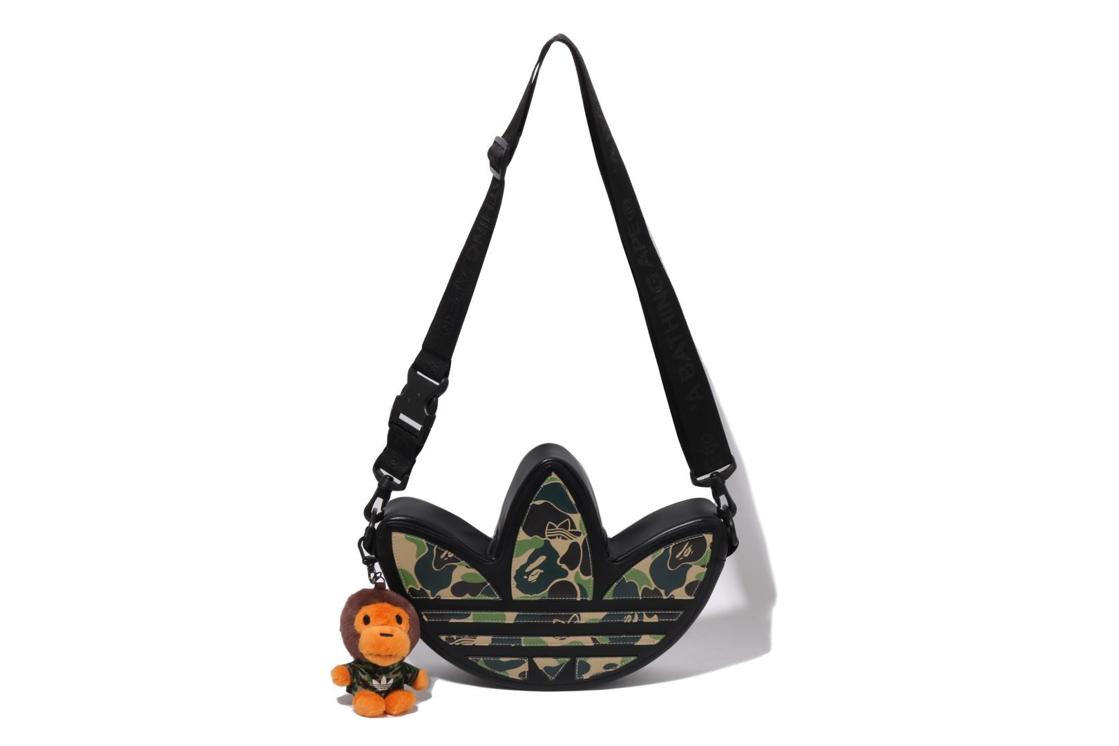 A BATHING APE® BAPE X Adidas Camo Trefoil Shoulder Bag | Bape