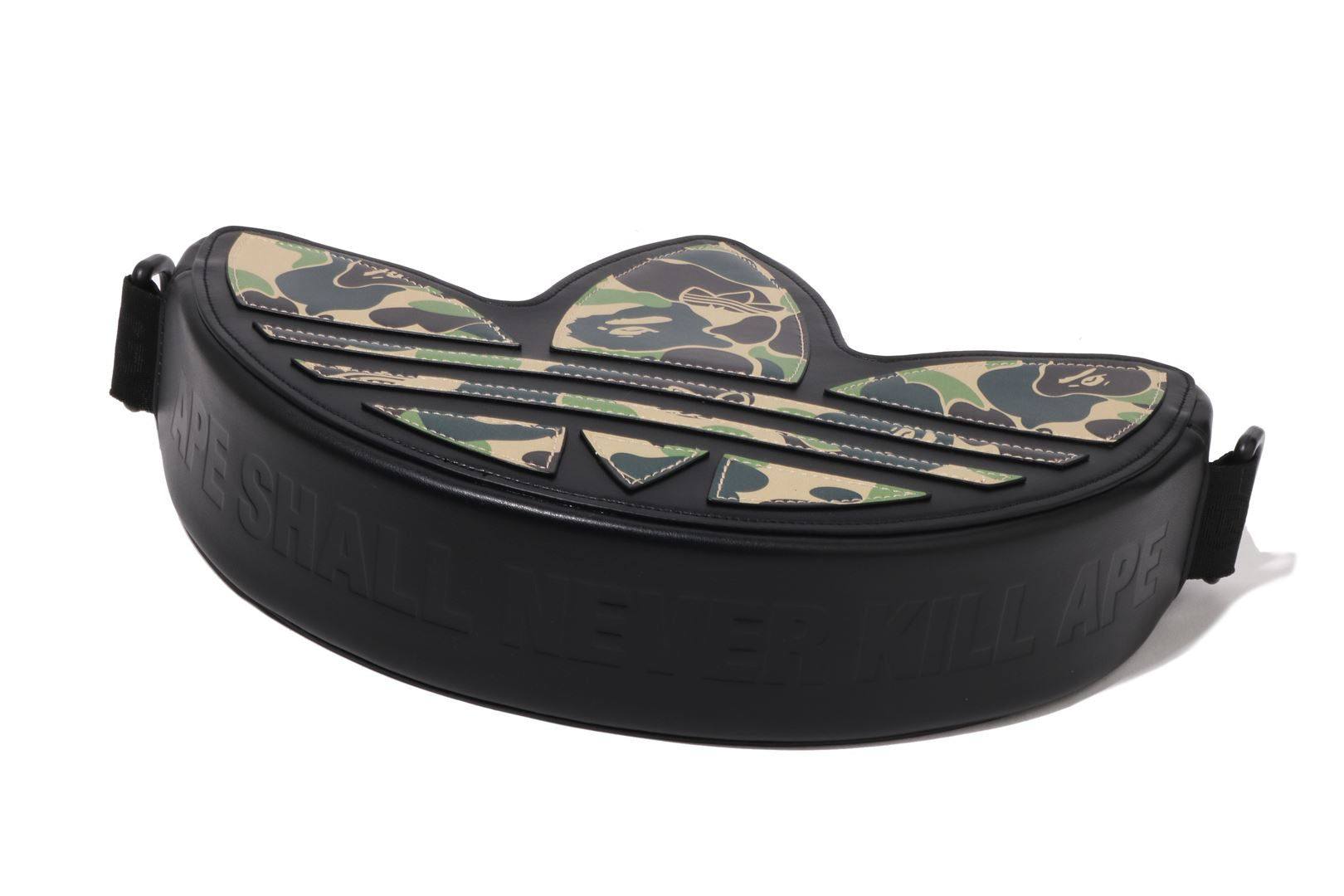 A BATHING APE® BAPE X Adidas Camo Trefoil Shoulder Bag | Bape