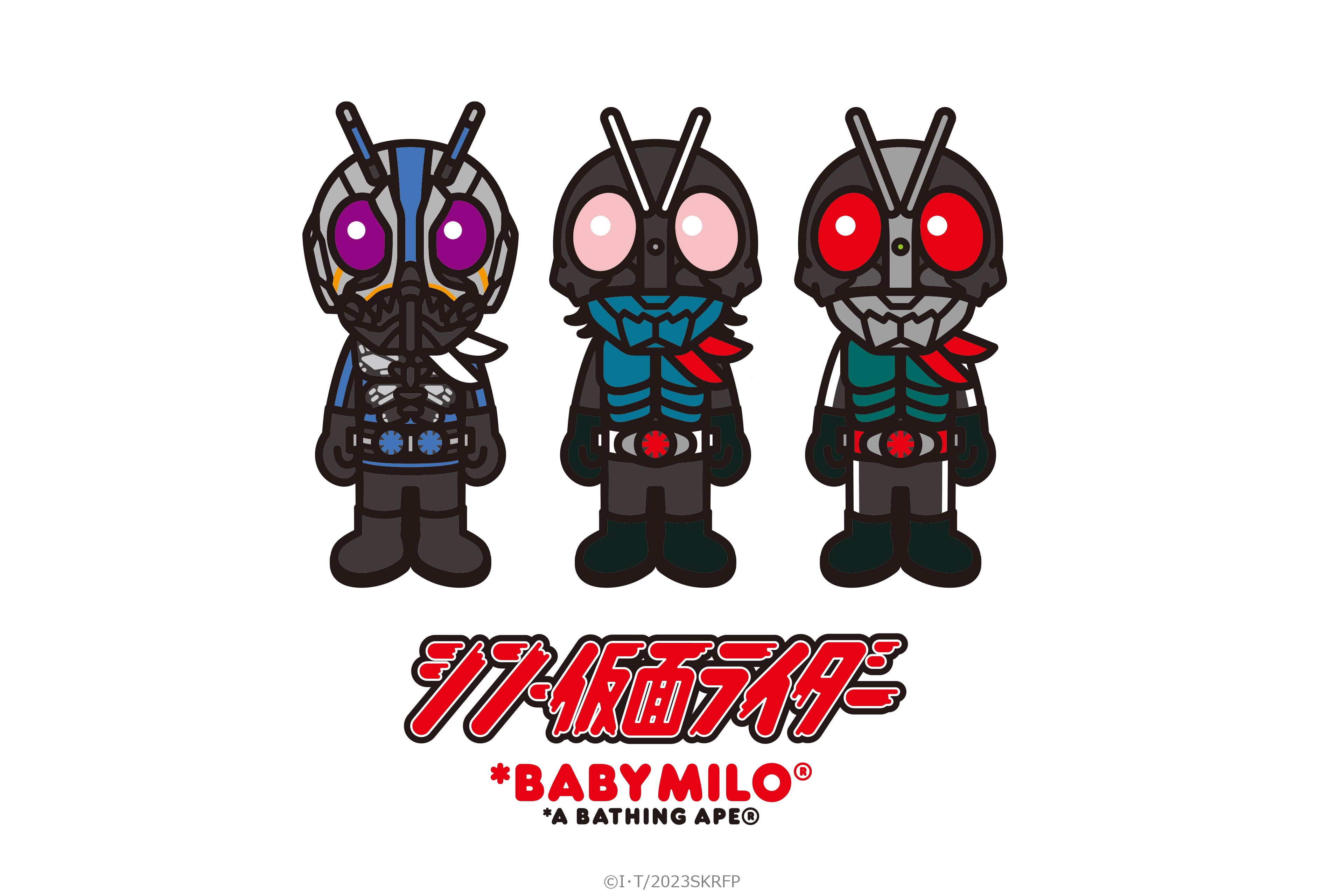 A BATHING APE® X Shin Kamen Rider #2 Baby Milo Tee | Bape official