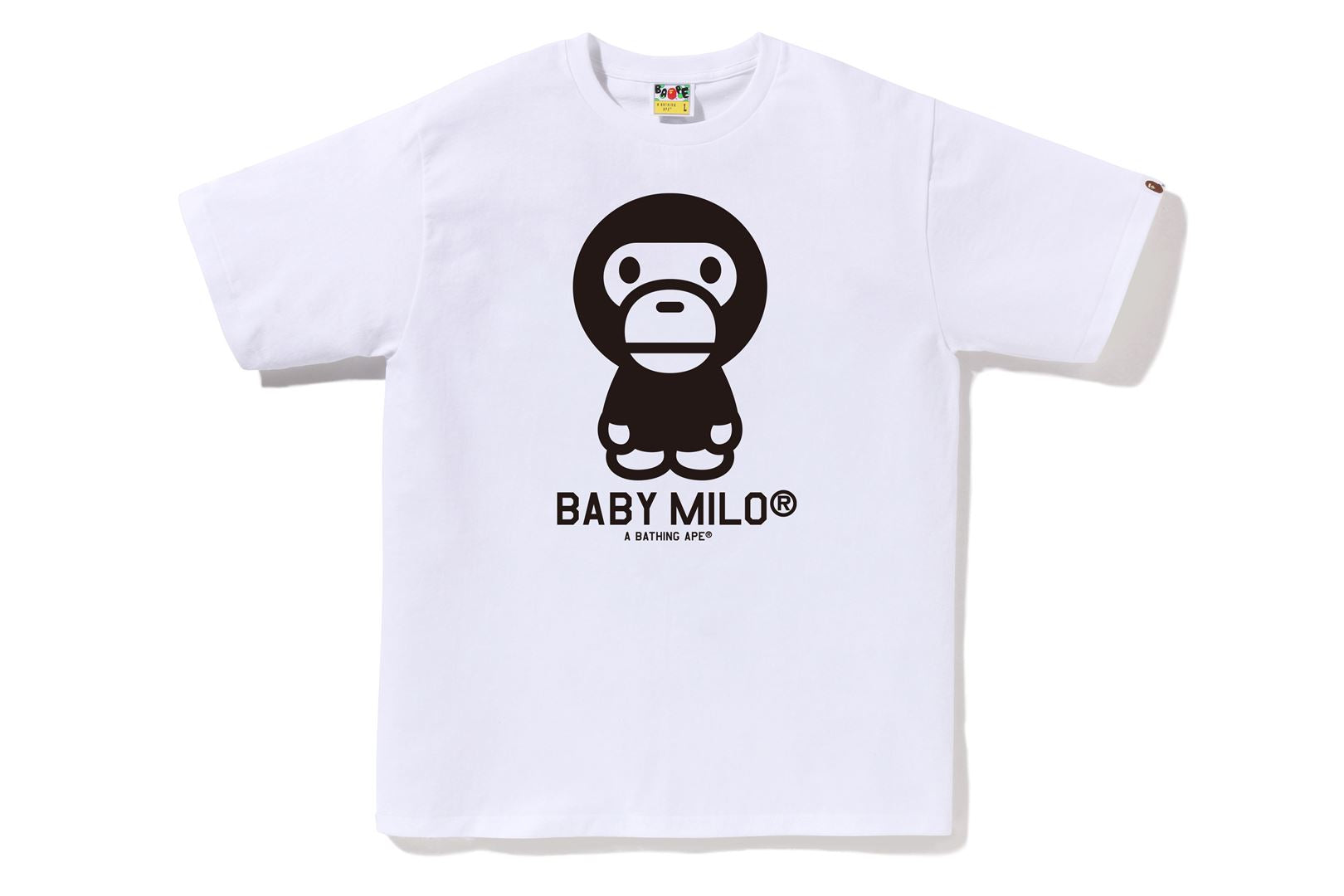 Bape tee cheapest White “Baby Milo”