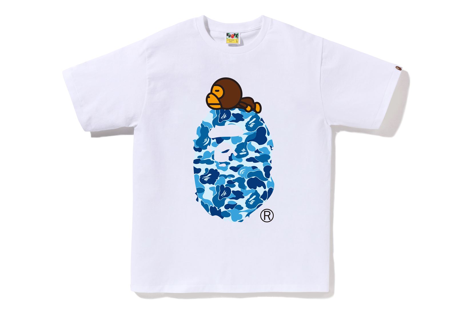 A BATHING APE® Abc Camo Milo on Big Ape Tee Bape official