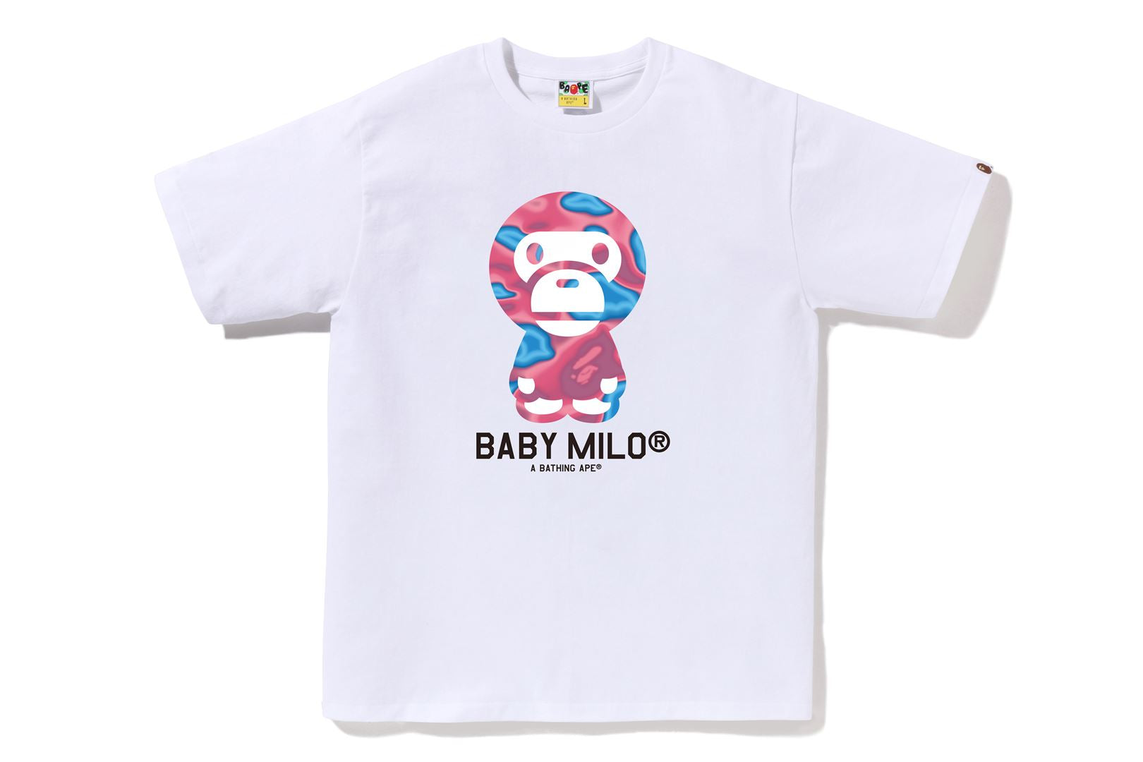 Bape tee cheapest White “Baby Milo”