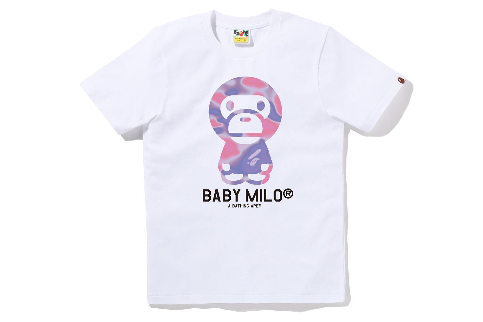 A BATHING APE® Abc Camo Milo on Big Ape Tee | Bape official