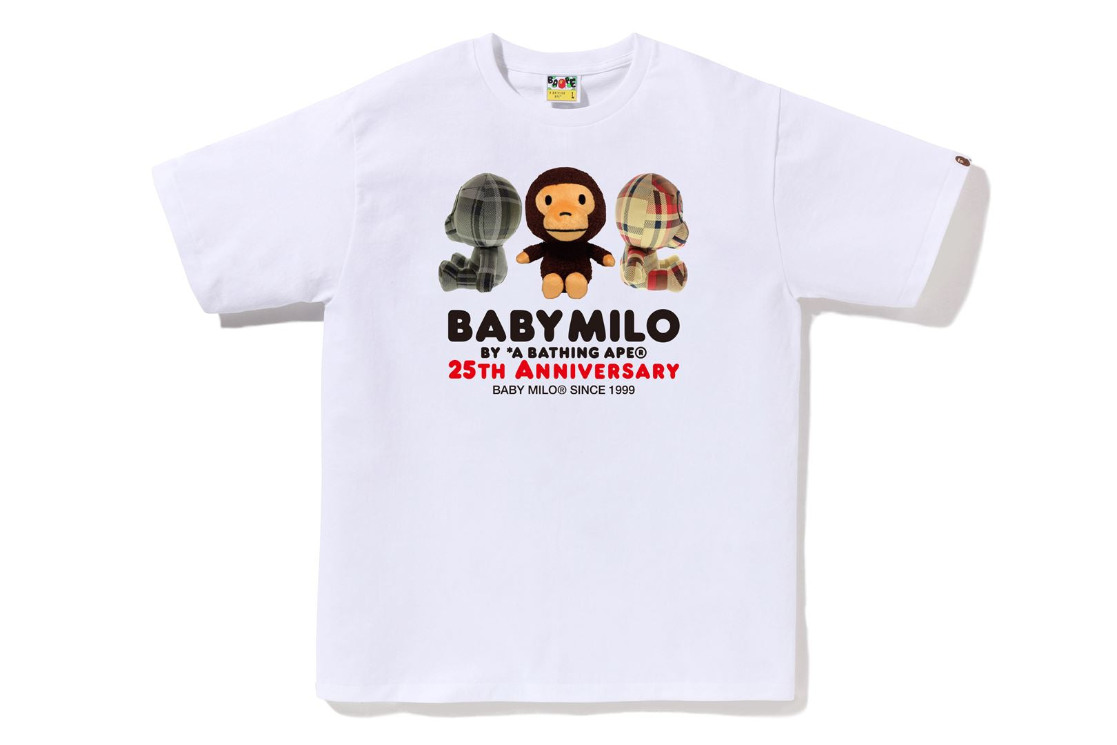 A BATHING APE® Baby Milo 25th Anniv. Plush Doll Tee | Bape