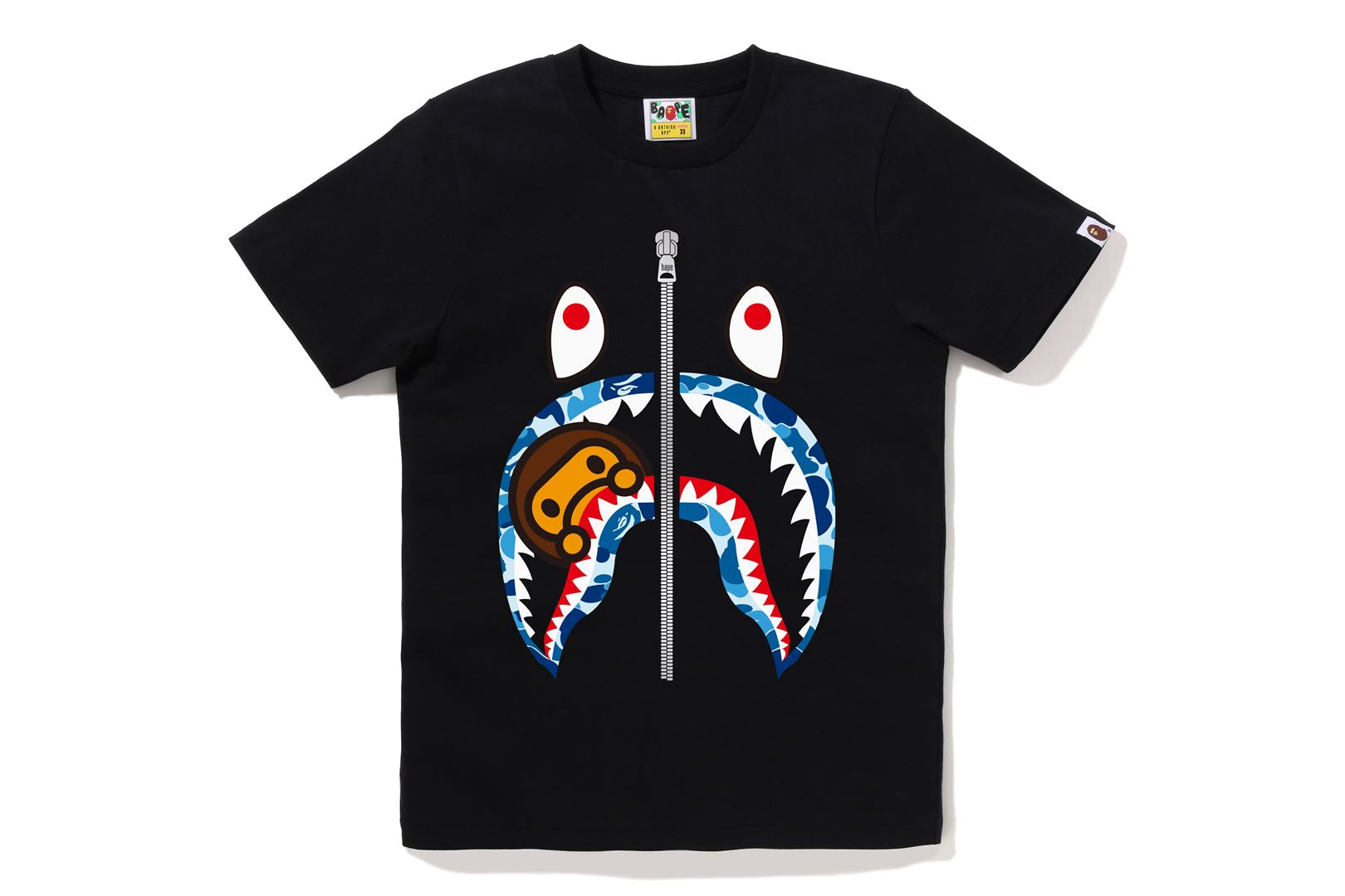 A BATHING APE® Abc Camo Milo Shark Tee | Bape official website