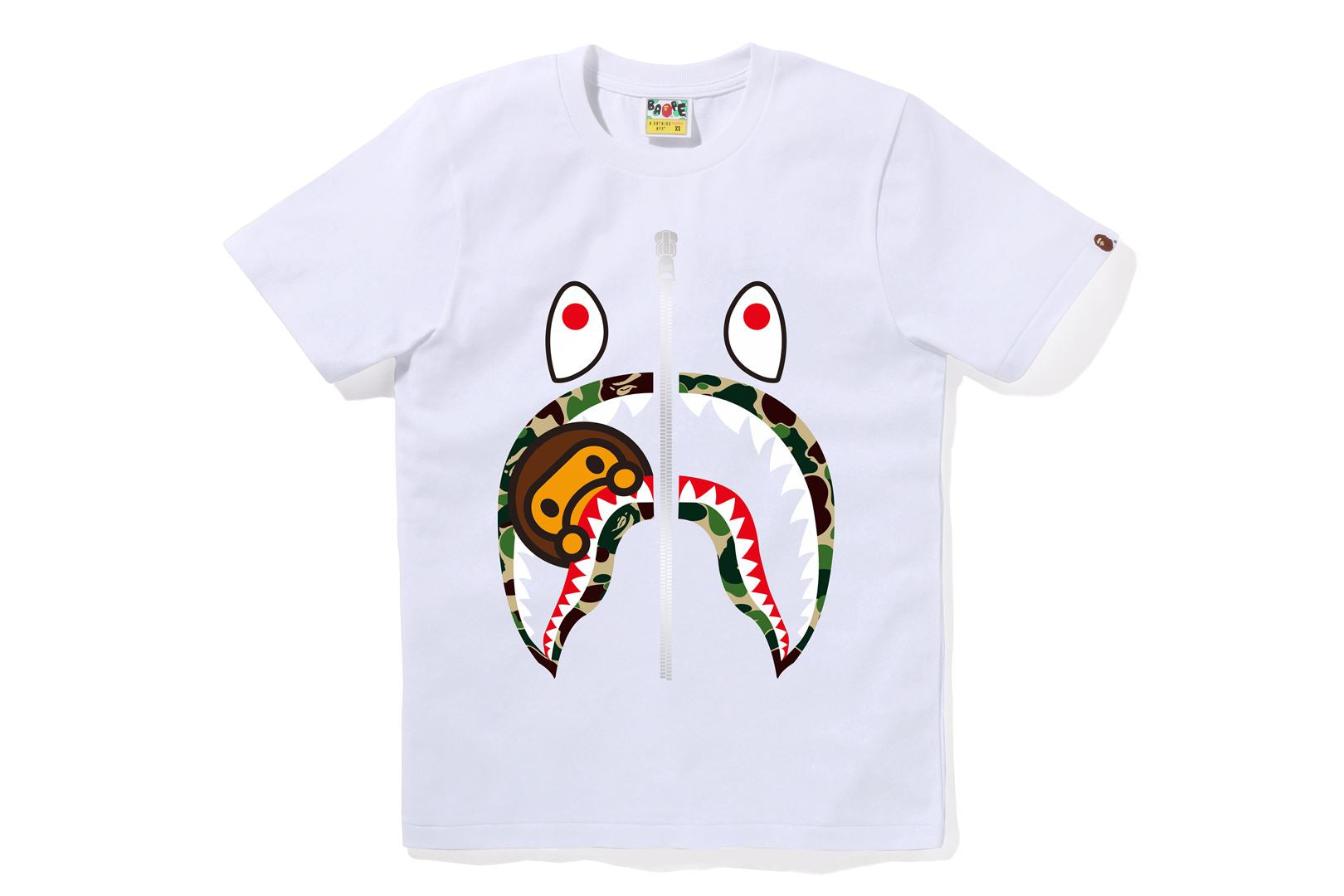 A BATHING APE® Abc Camo Milo Shark Tee | Bape official website
