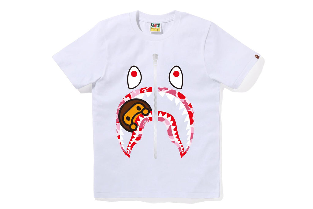 A BATHING APE® Abc Camo Milo Shark Tee | Bape official website – uk ...