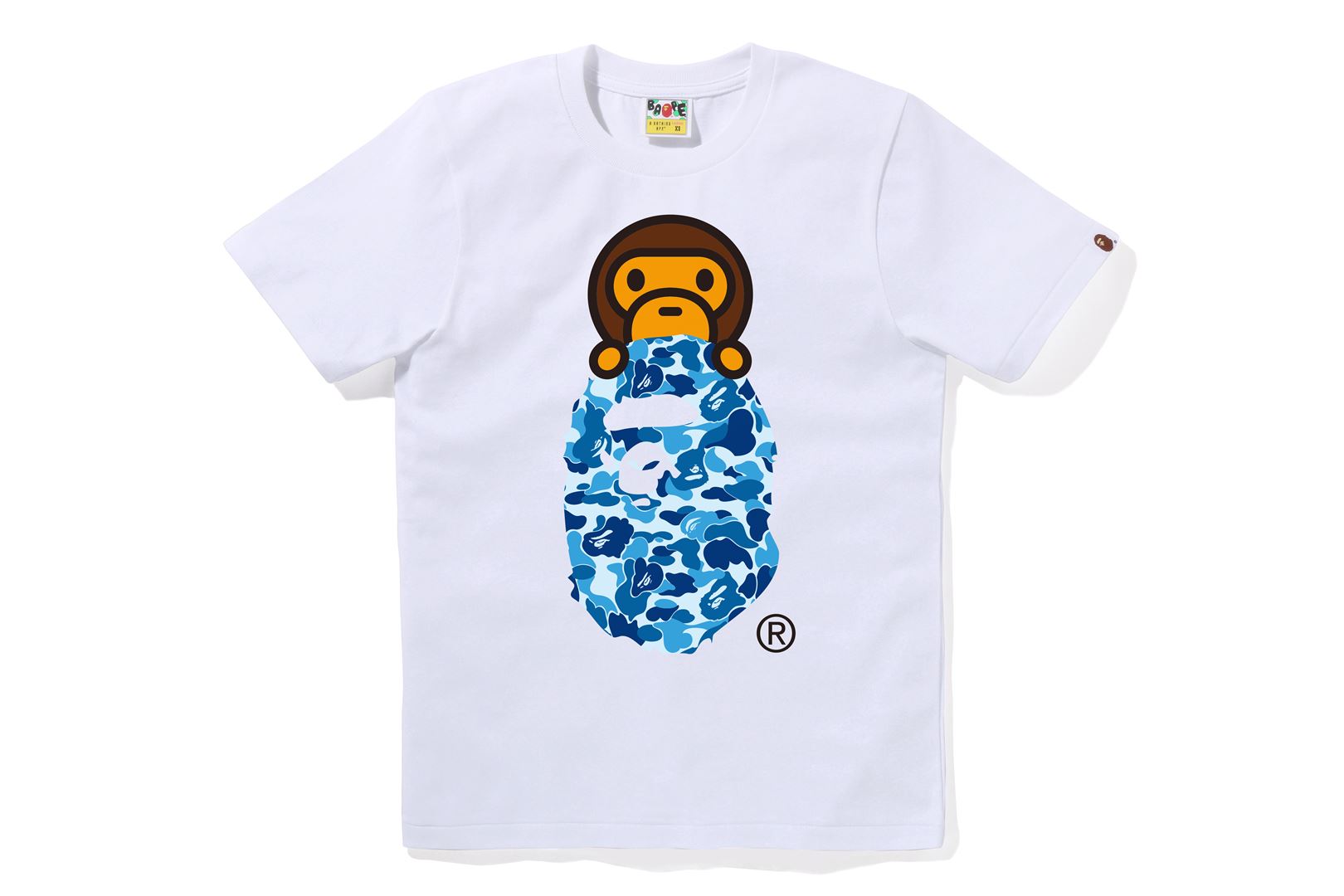 Bape shark shirt blue hotsell