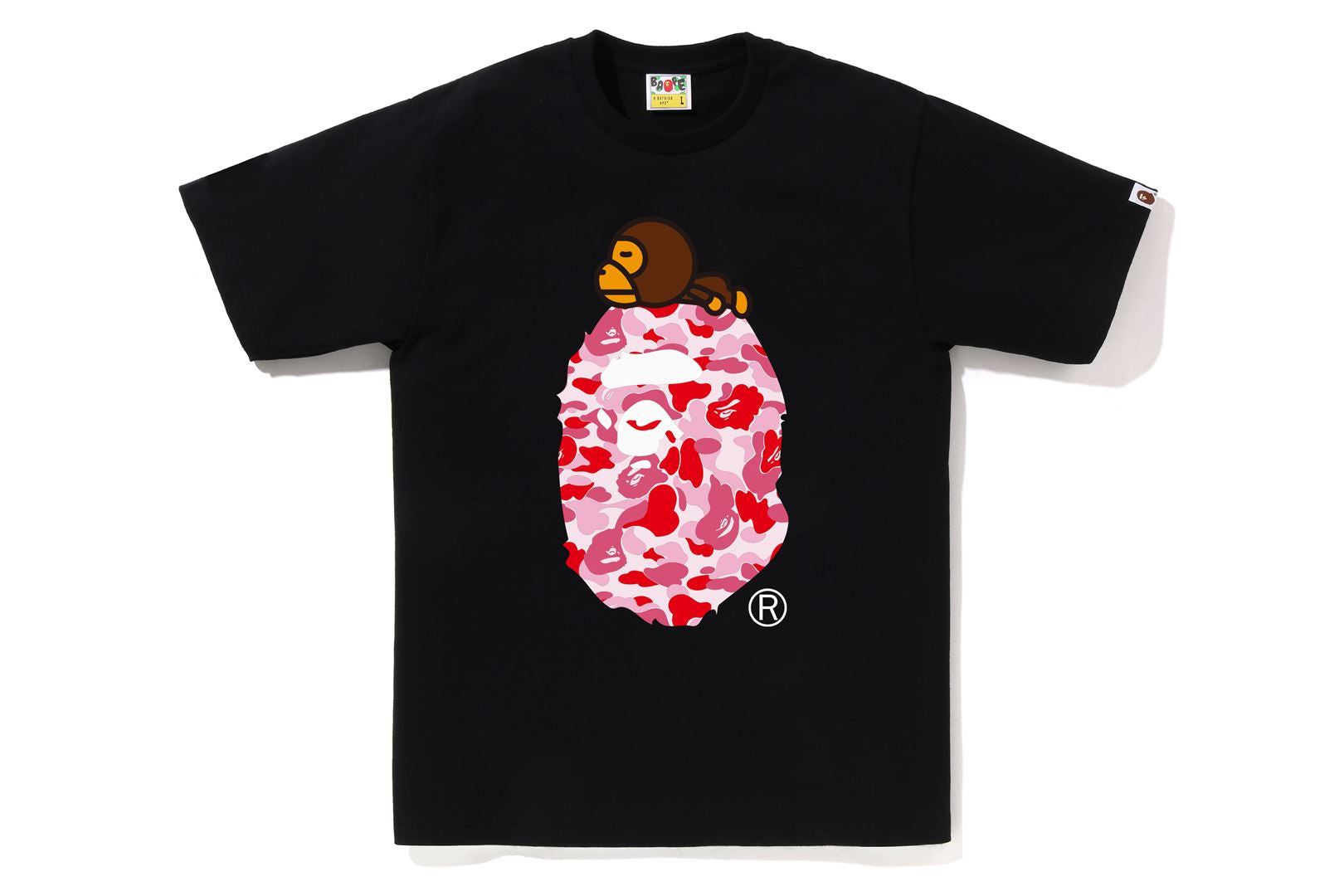 A BATHING APE® Abc Camo Milo on Big Ape Tee | Bape official