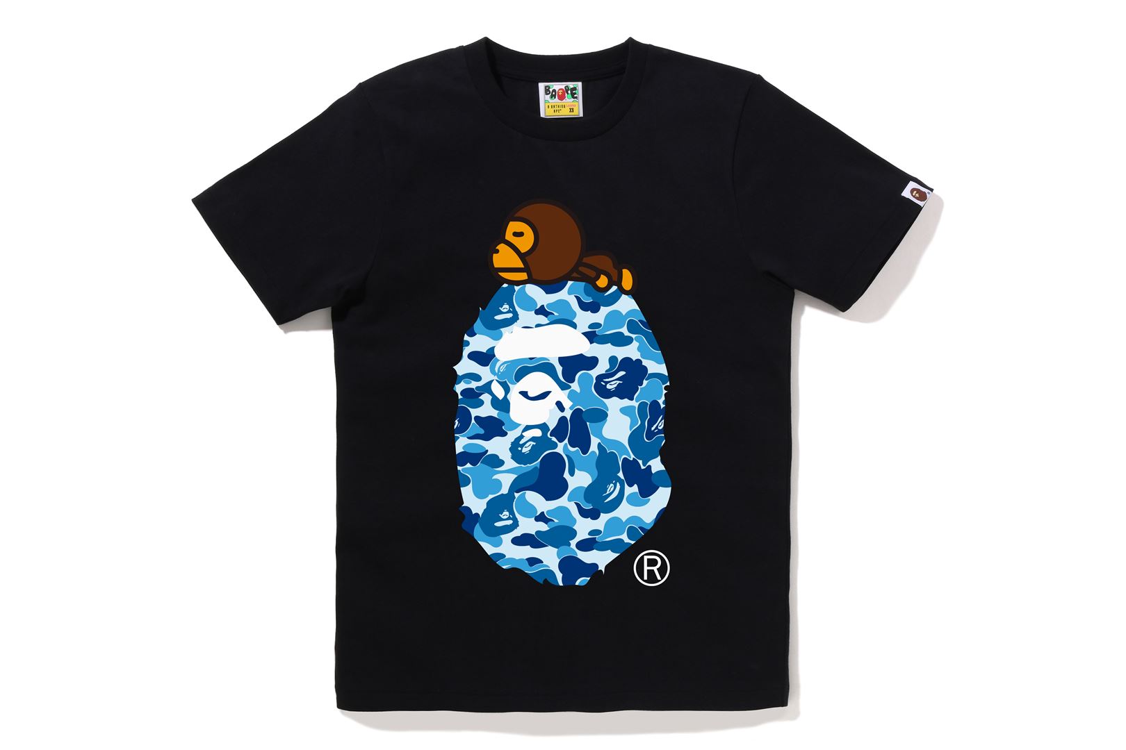 A BATHING APE® Abc Camo Milo on Big Ape Tee | Bape official