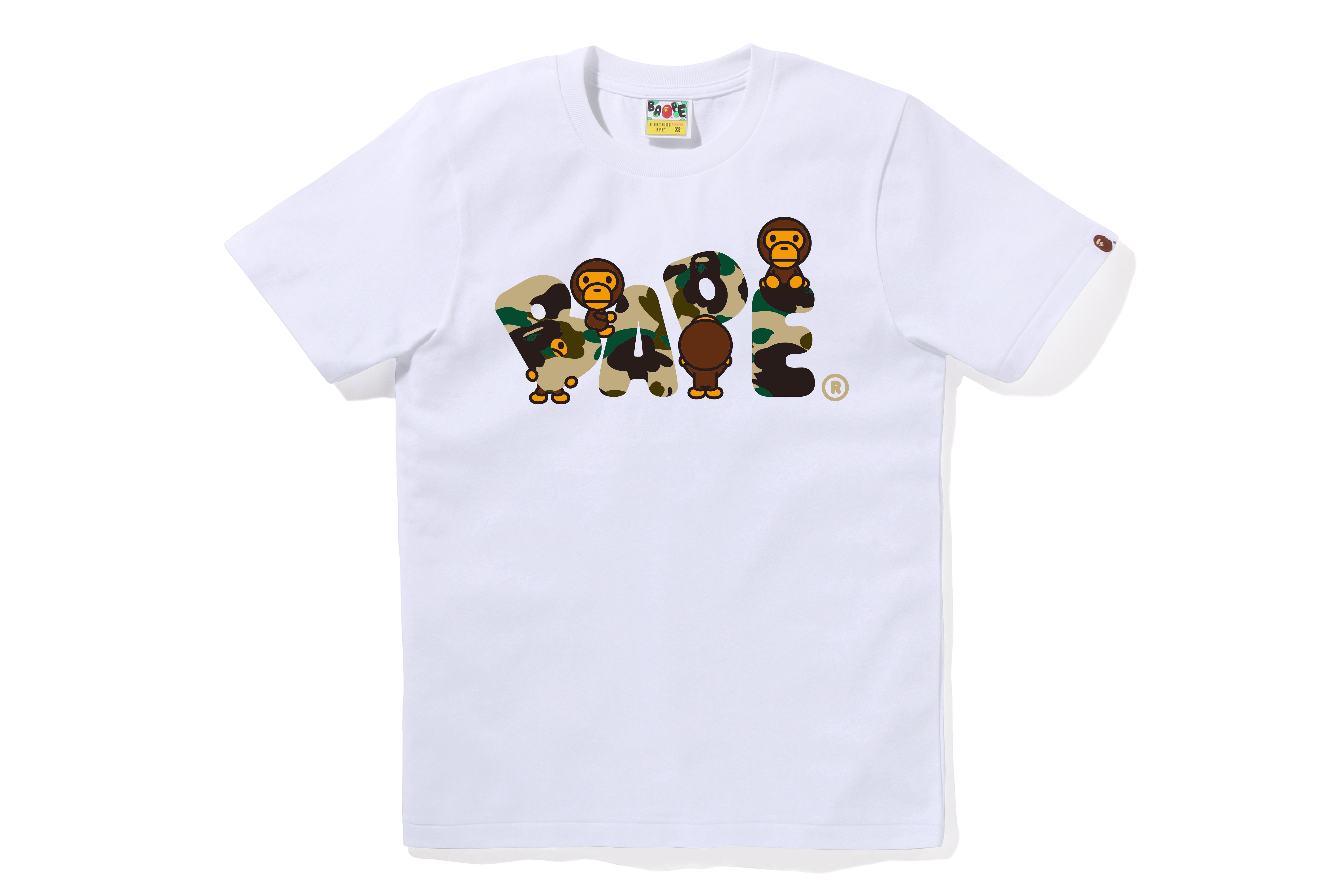 A BATHING APE® 1st Camo Milo BAPE Logo Tee | Bape official website