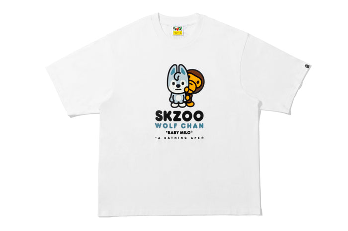 BAPE X STRAY KIDS WOLF CHAN BABY MILO TEE