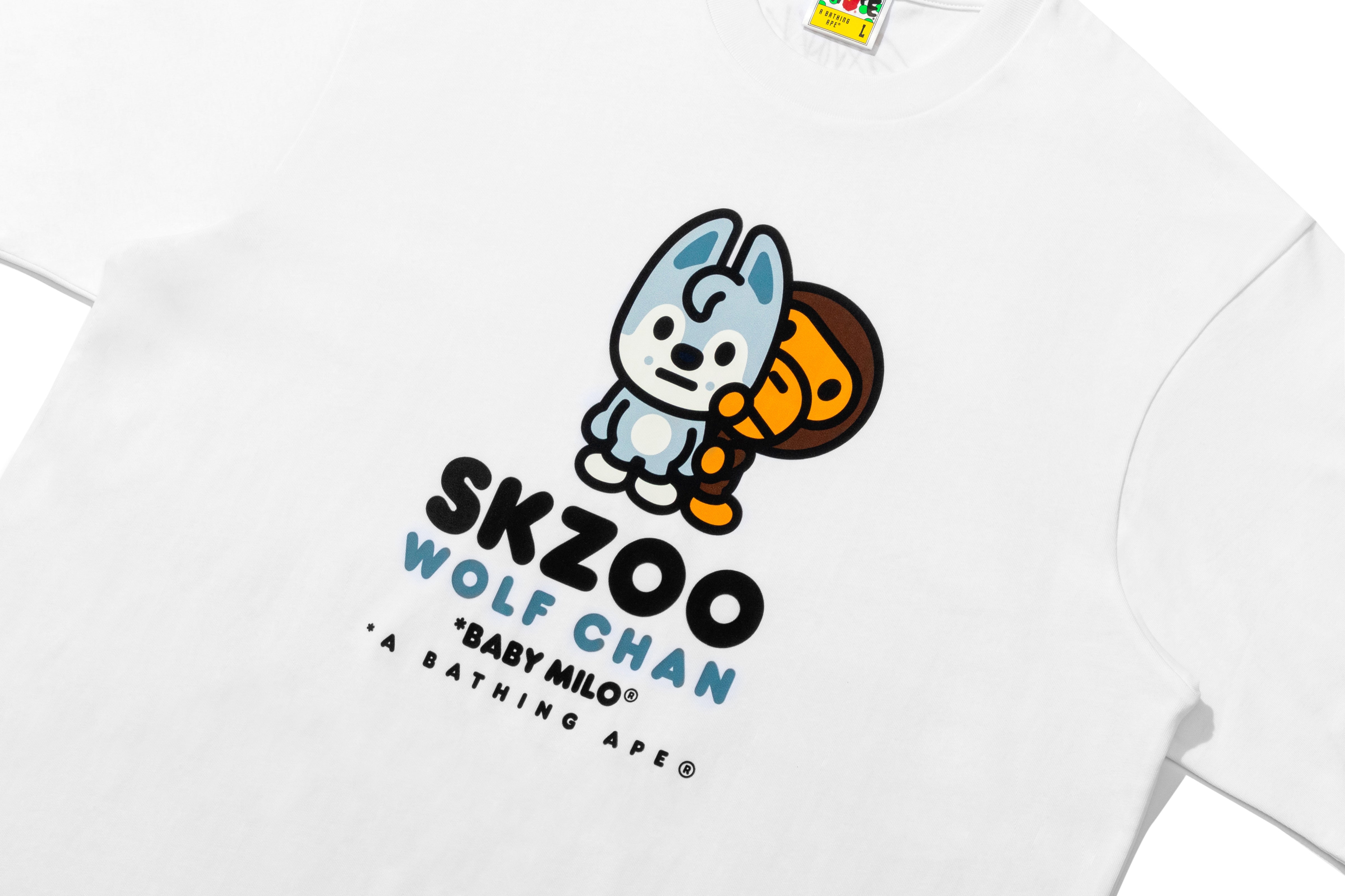 A BATHING APE® BAPE X Straykids Wolf Chan Baby Milo Tee | Bape