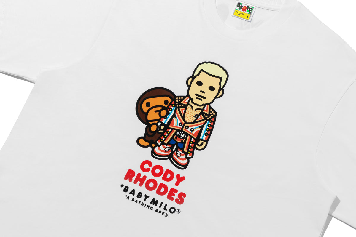 BAPE X WWE CODY RHODES BABY MILO RELAXED FIT TEE
