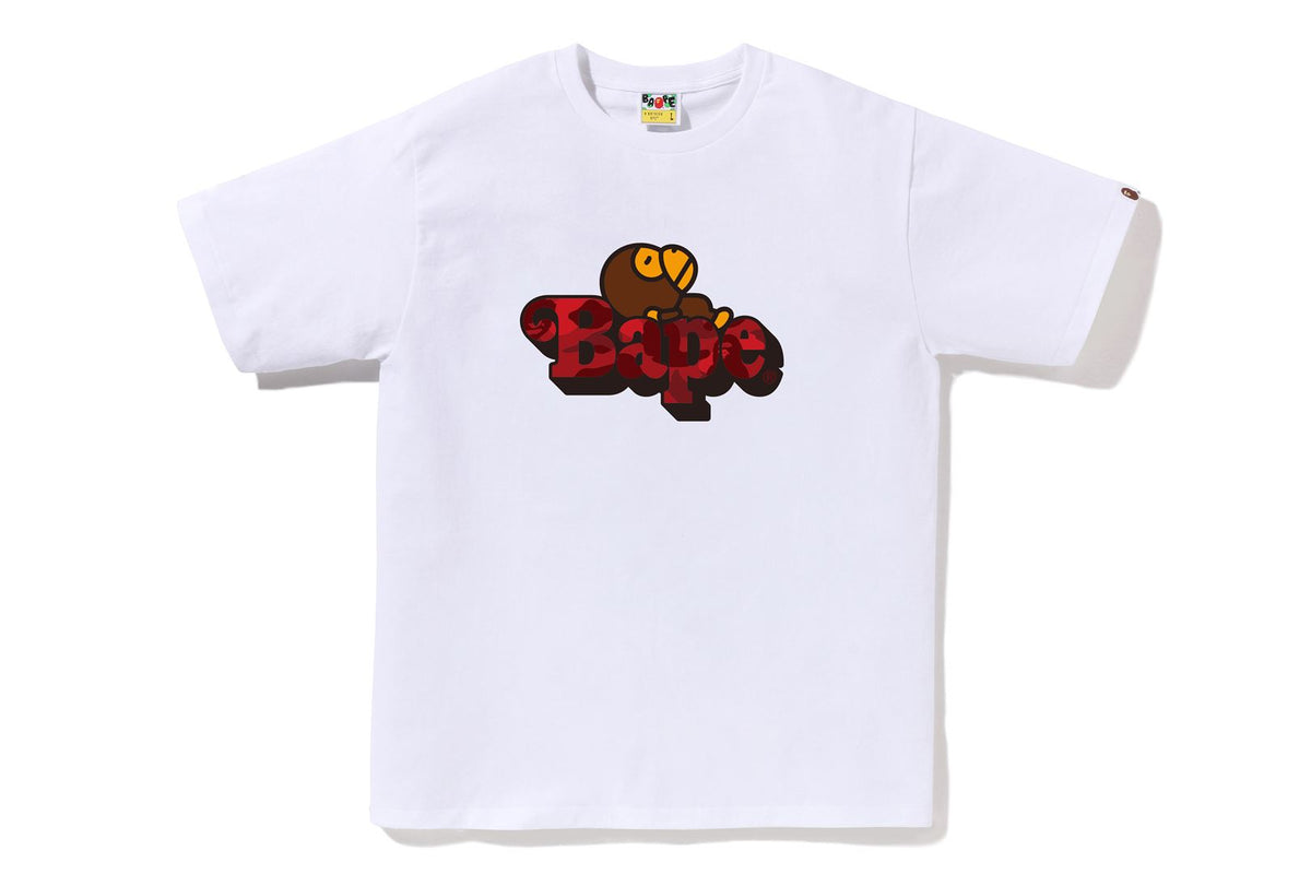COLOR CAMO MILO ON BAPE TEE