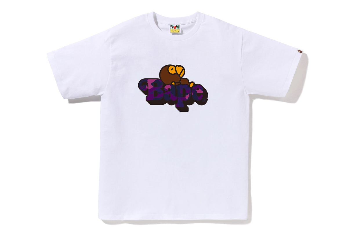 COLOR CAMO MILO ON BAPE TEE