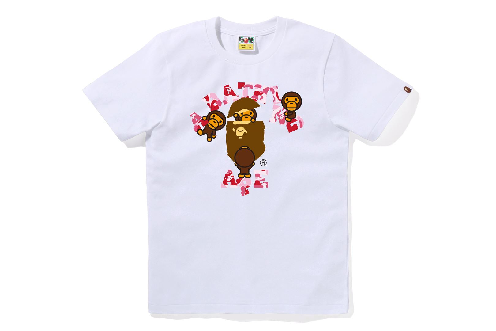 A BATHING APE® Abc Camo College Milo Tee | Bape official website