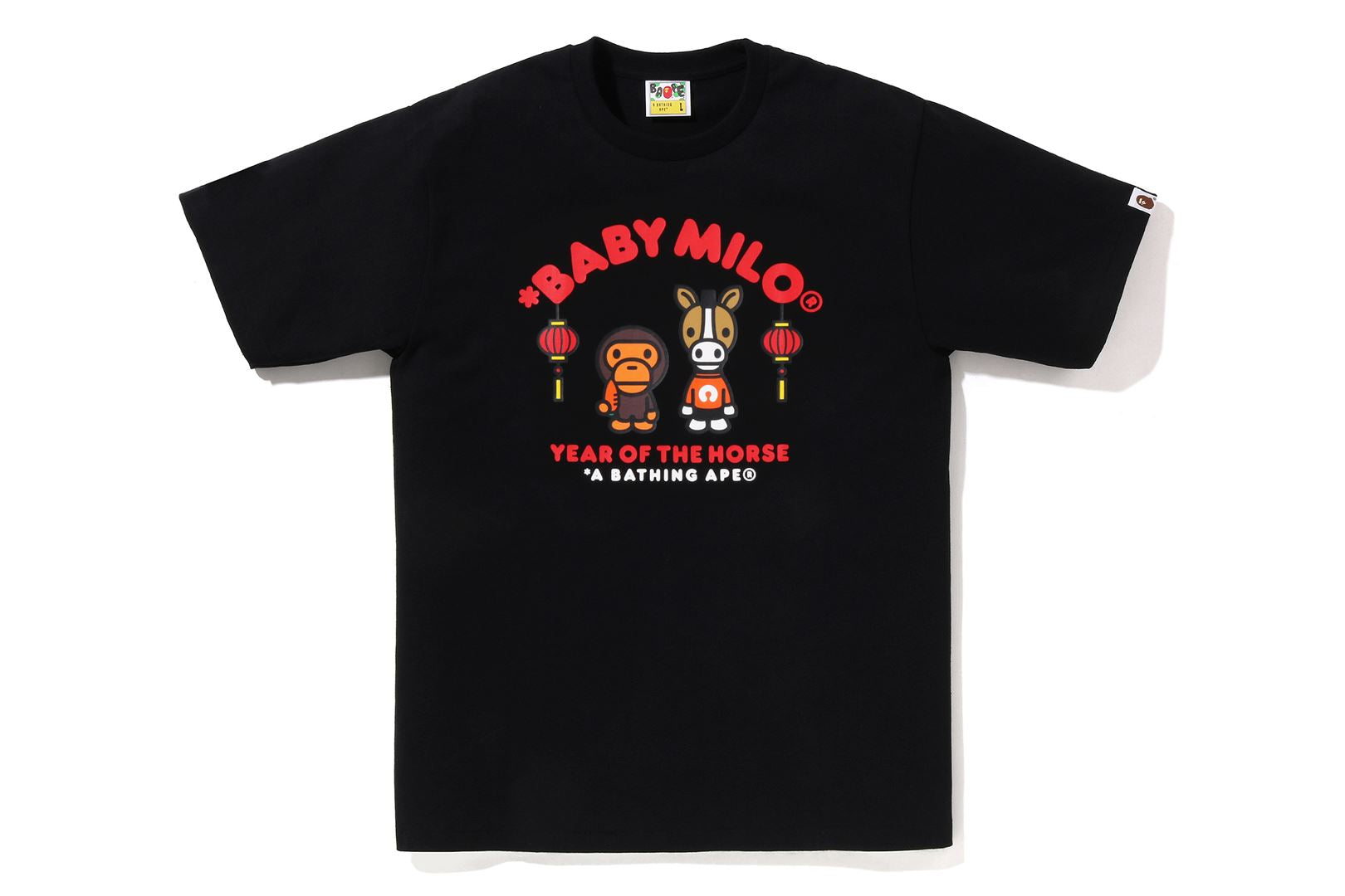 y2k❤️ A BATHING APE マイロ エイプヘッド ヒョウ柄 Tシャツ A BATHING APE® Year of the Horse Baby Milo Tee | Bape official