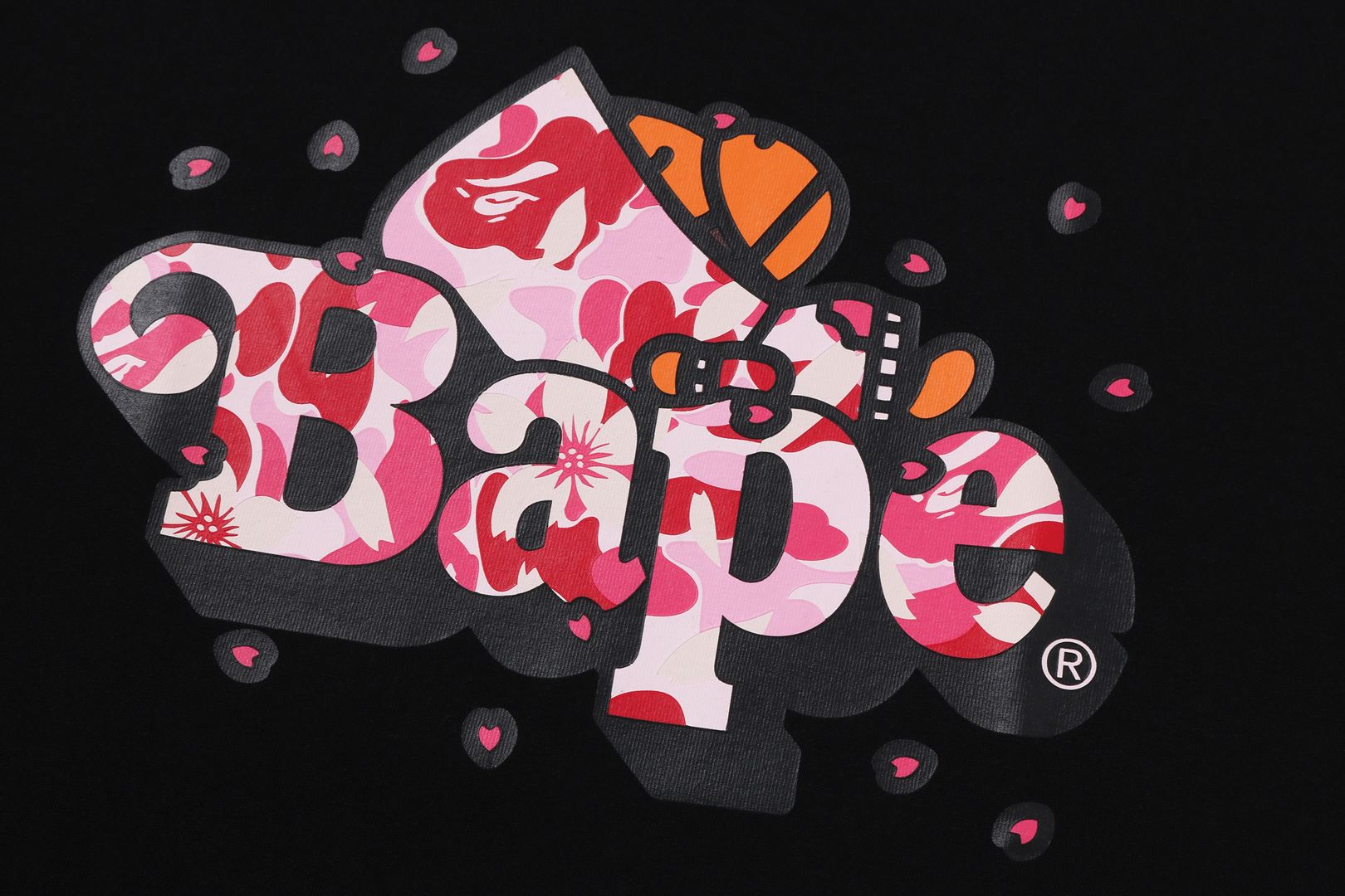 A BATHING APE® Abc Sakura Camo Milo on BAPE Tee | Bape official
