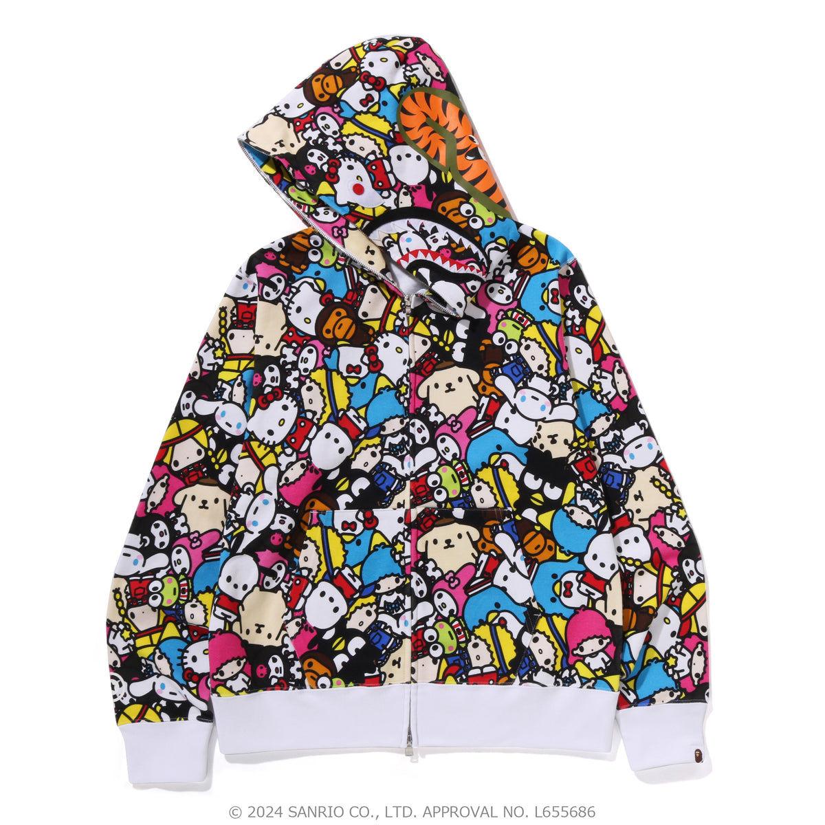 A BATHING APE® Baby Milo X Sanrio Characters Shark Full Zip
