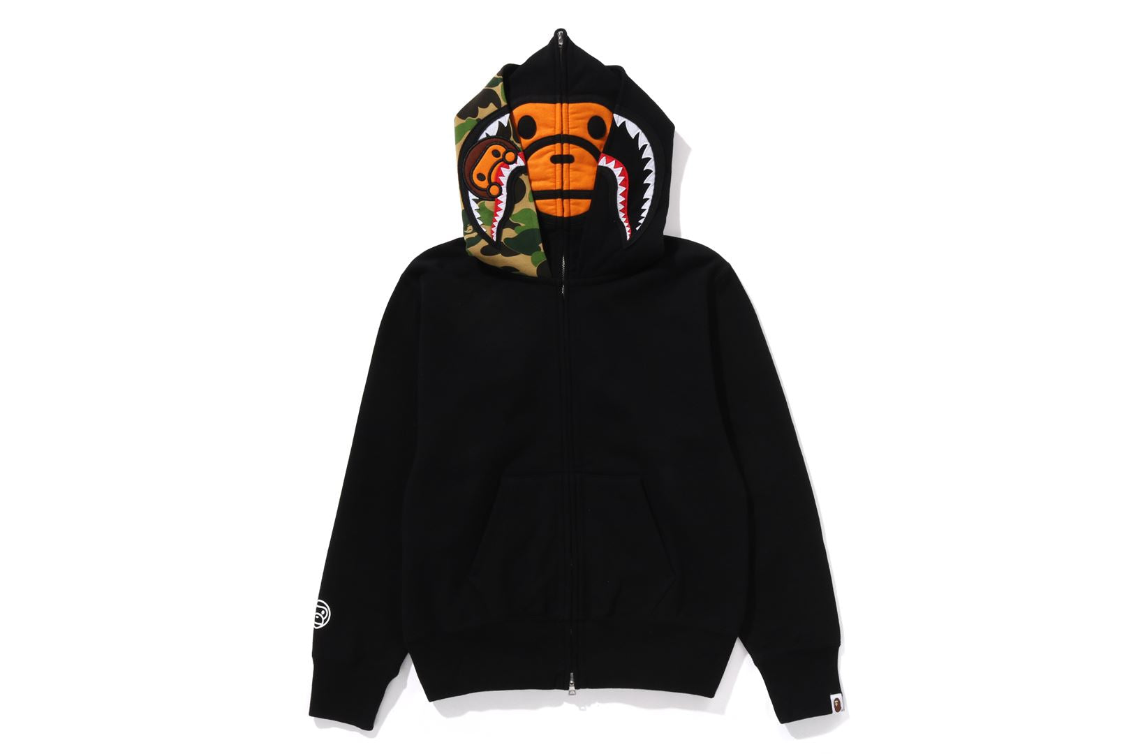 A BATHING APE® Milo Shark Full Zip Double Hoodie | Bape official