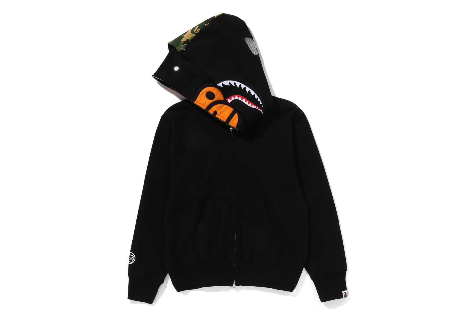 A BATHING APE® Milo Shark Full Zip Double Hoodie | Bape official