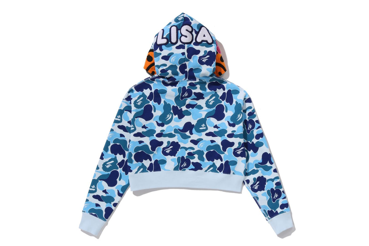 ABC CAMO BABY LISA CROPPED FULL ZIP HOODIE LADIES