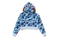 ABC CAMO BABY LISA CROPPED FULL ZIP HOODIE LADIES