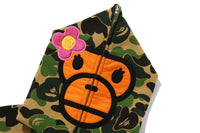 ABC CAMO BABY LISA CROPPED FULL ZIP HOODIE LADIES