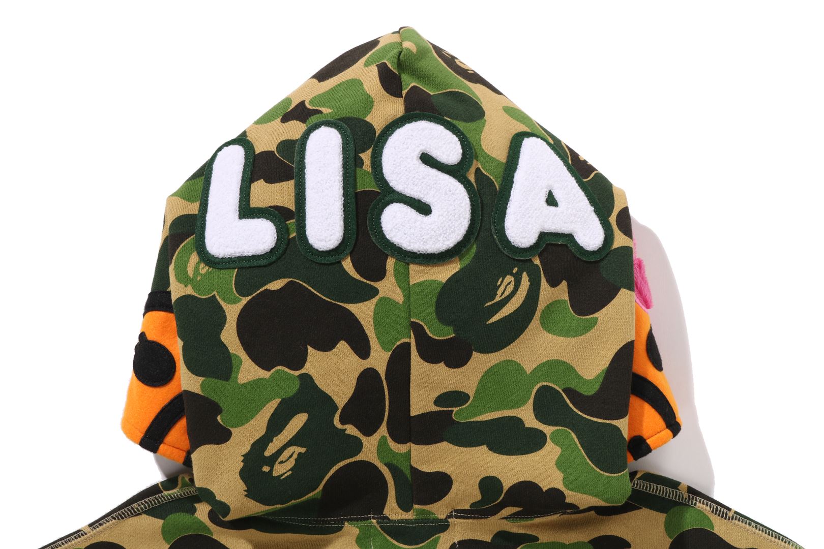A BATHING APE® Abc Camo Baby Lisa Cropped Full Zip Hoodie | Bape