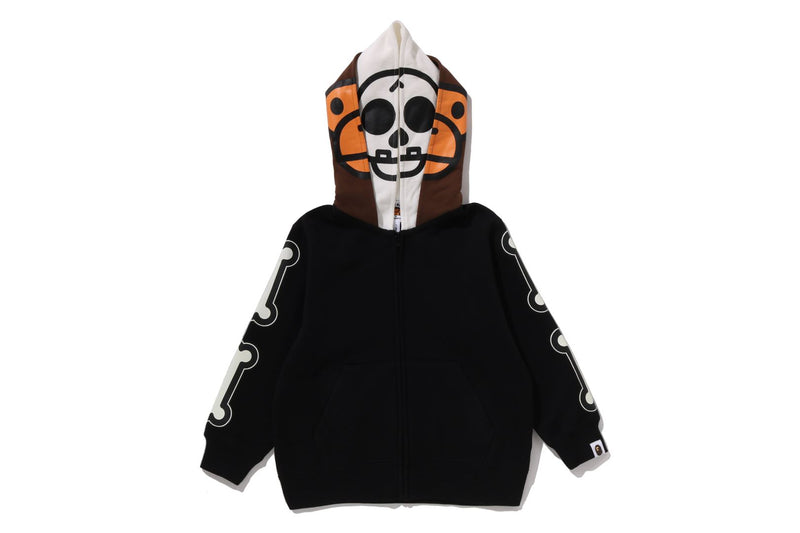 BABY MILO SKULL ZIP DOUBLE HOODIE KIDS