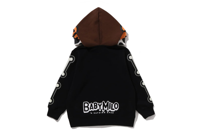 BABY MILO SKULL ZIP DOUBLE HOODIE KIDS