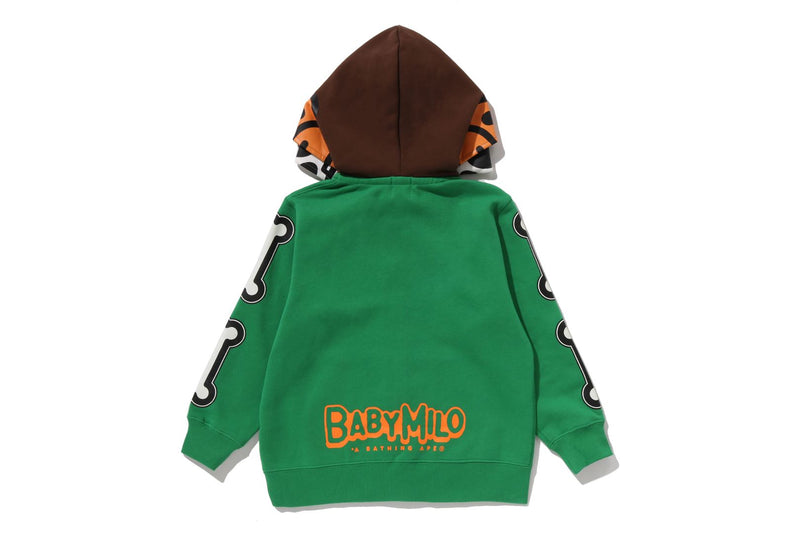 BABY MILO SKULL ZIP DOUBLE HOODIE KIDS