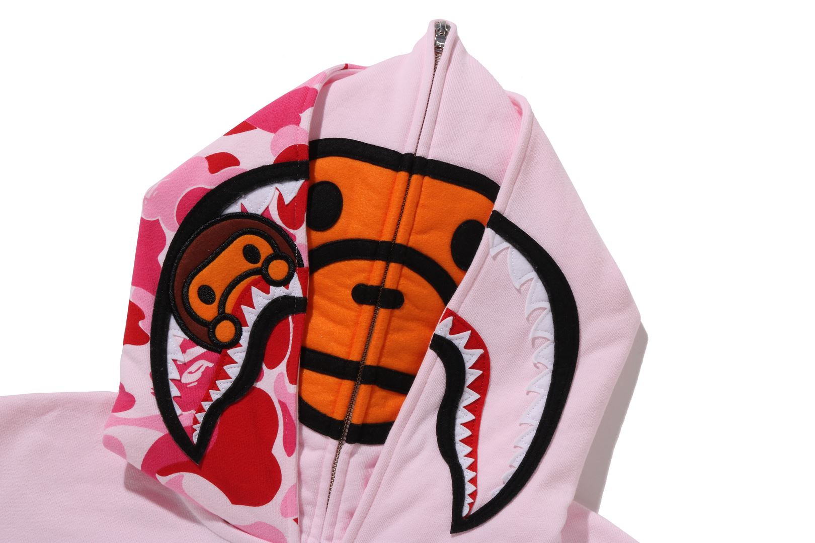 A BATHING APE® Milo Shark Full Zip Double Hoodie | Bape official