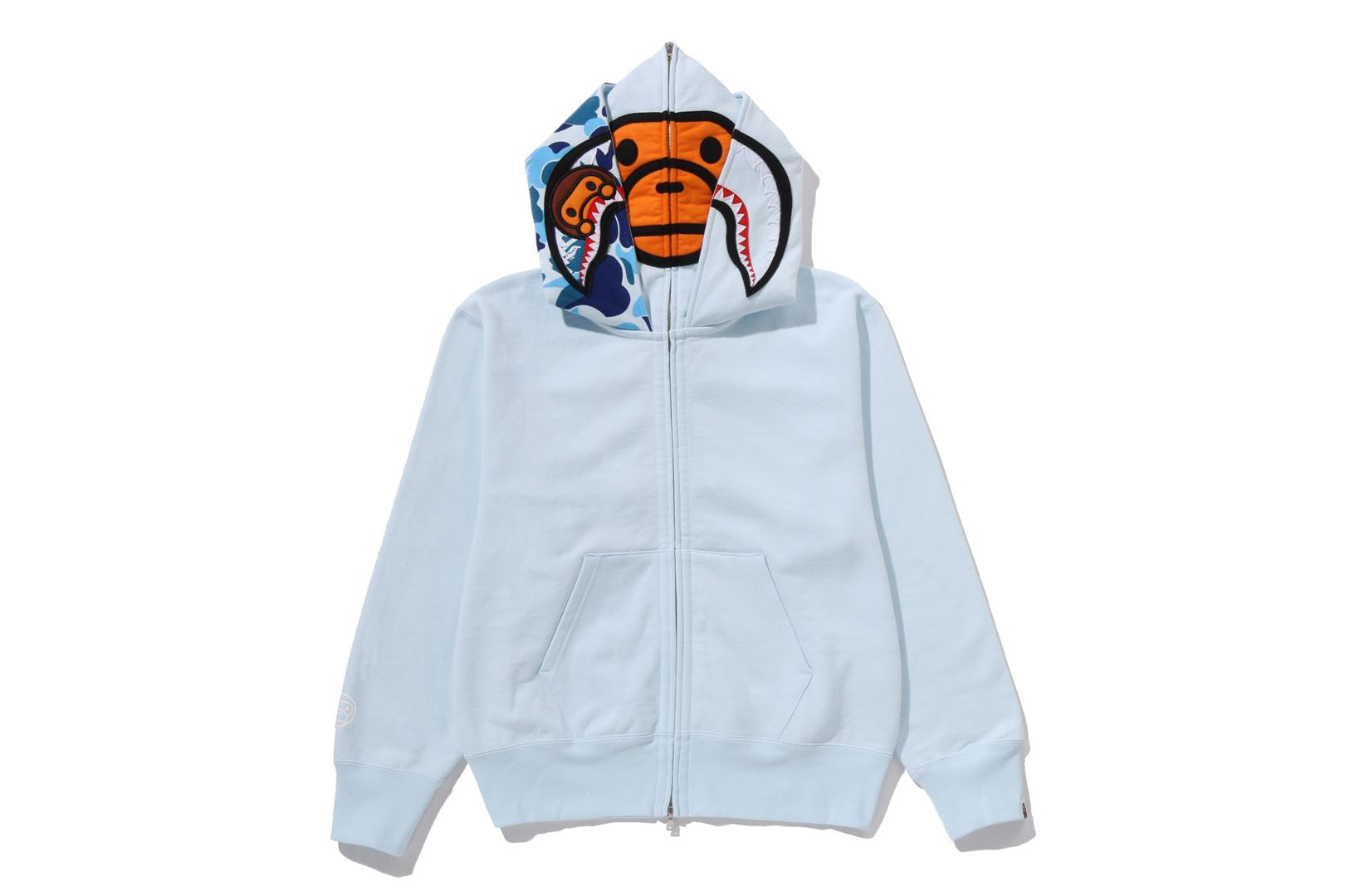A BATHING APE® Milo Shark Full Zip Double Hoodie | Bape official