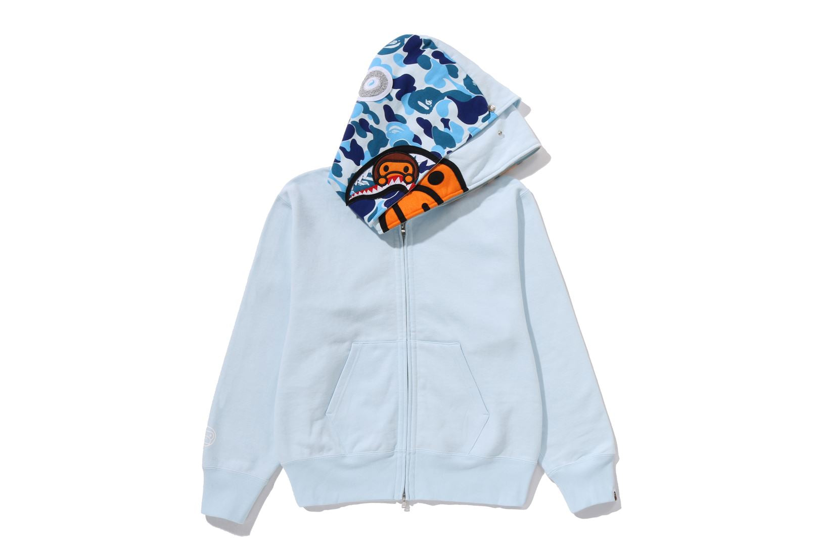 A BATHING APE® Milo Shark Full Zip Double Hoodie | Bape official