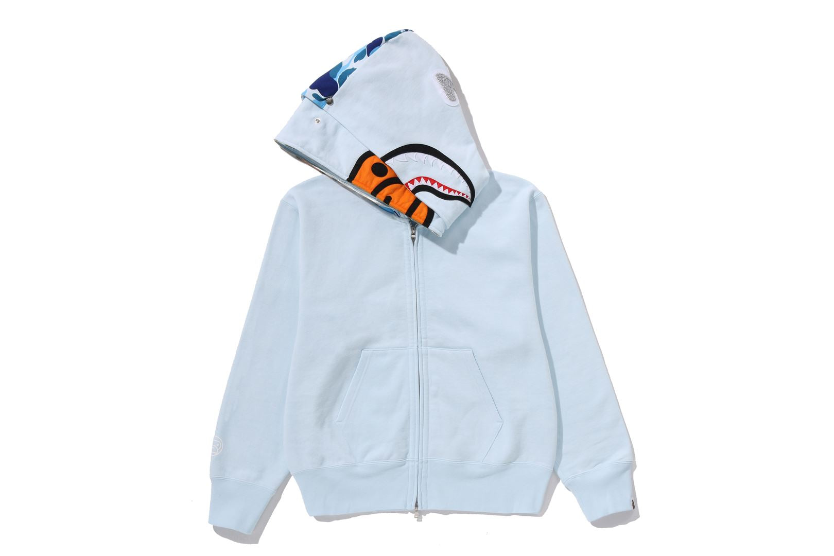 A BATHING APE® Milo Shark Full Zip Double Hoodie | Bape official