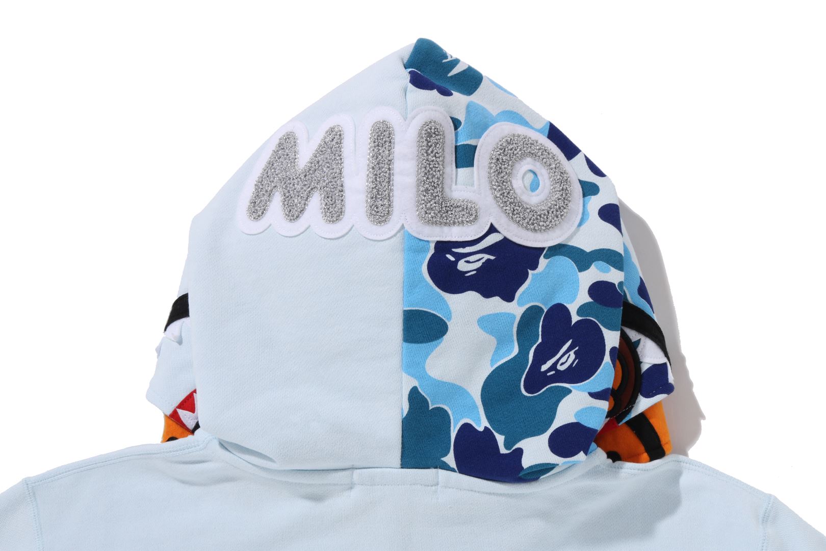 A BATHING APE® Milo Shark Full Zip Double Hoodie | Bape official