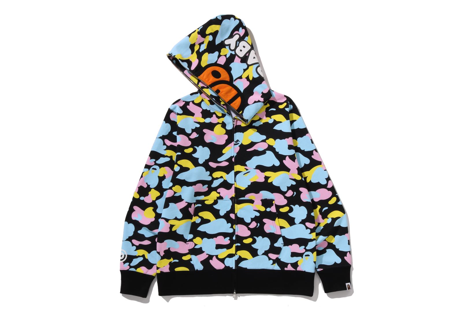 a bathing ape baby milo マルチカラー カモ ポロシャツ A BATHING APE® New Multi Camo Baby Milo Regular Fit Full Zip