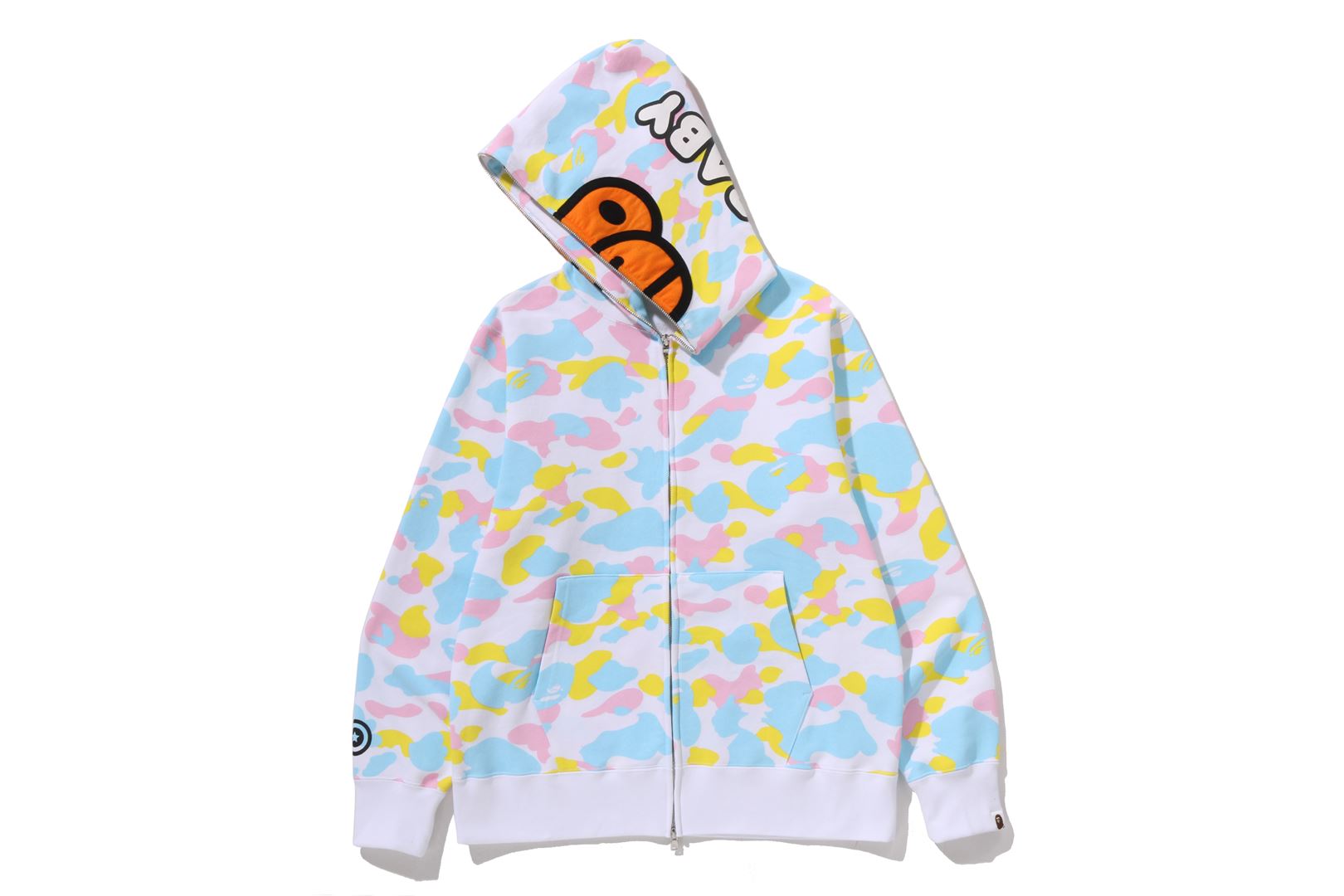 a bathing ape baby milo マルチカラー カモ ポロシャツ A BATHING APE® New Multi Camo Baby Milo Regular Fit Full Zip
