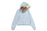 MILO SHARK CROPPED FULL ZIP DOUBLE HOODIE LADIES