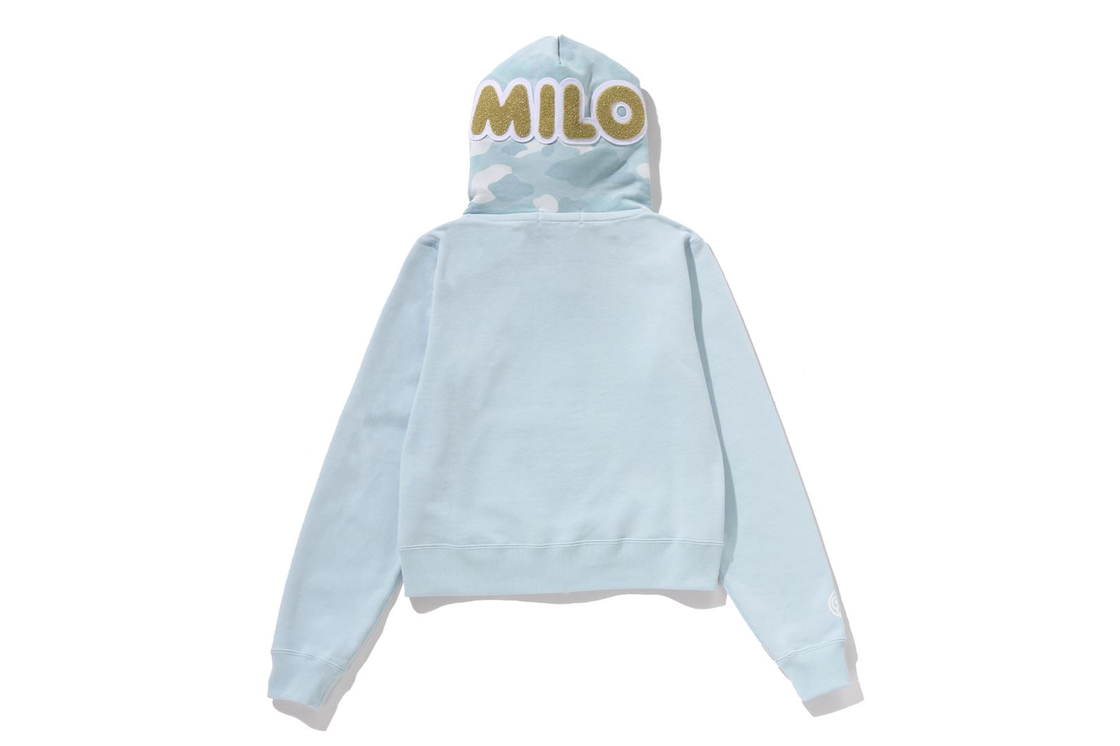 A BATHING APE® Milo Shark Cropped Full Zip Double Hoodie | Bape