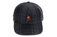 MR. BATHING APEÂ® FLANNEL CHECK CAP