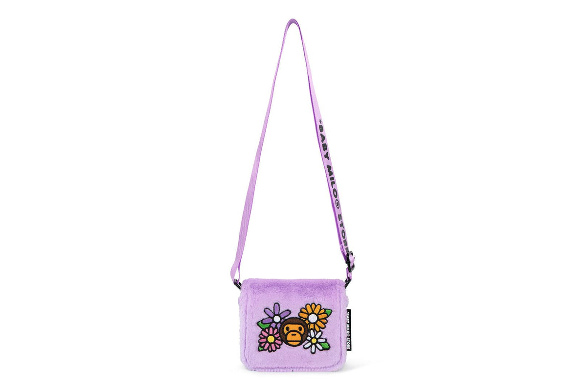 BABY MILO FLOWER FUR MINI CROSS BAG