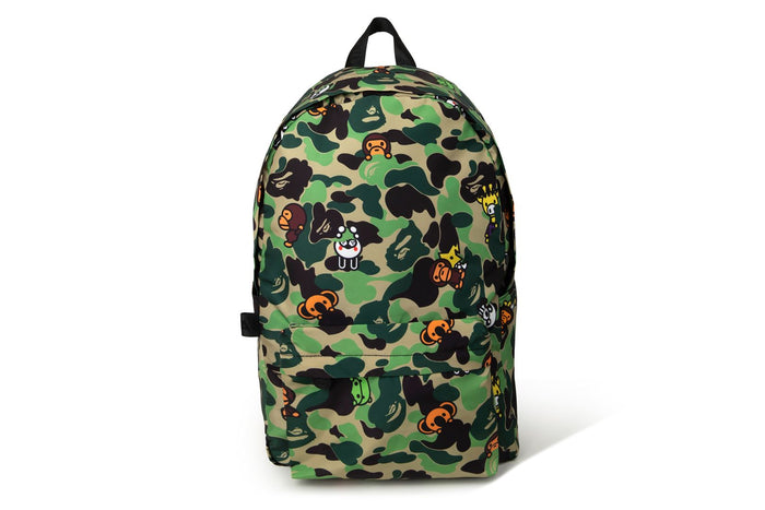 BAPE SHARK BackPack Camo, Blue, Bag Zip Pocket ABC Camouflage