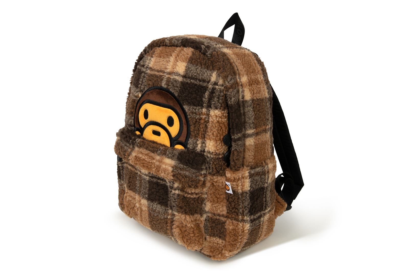 BABY MILO® STORE Baby Milo check sherpa medium backpack | Bape