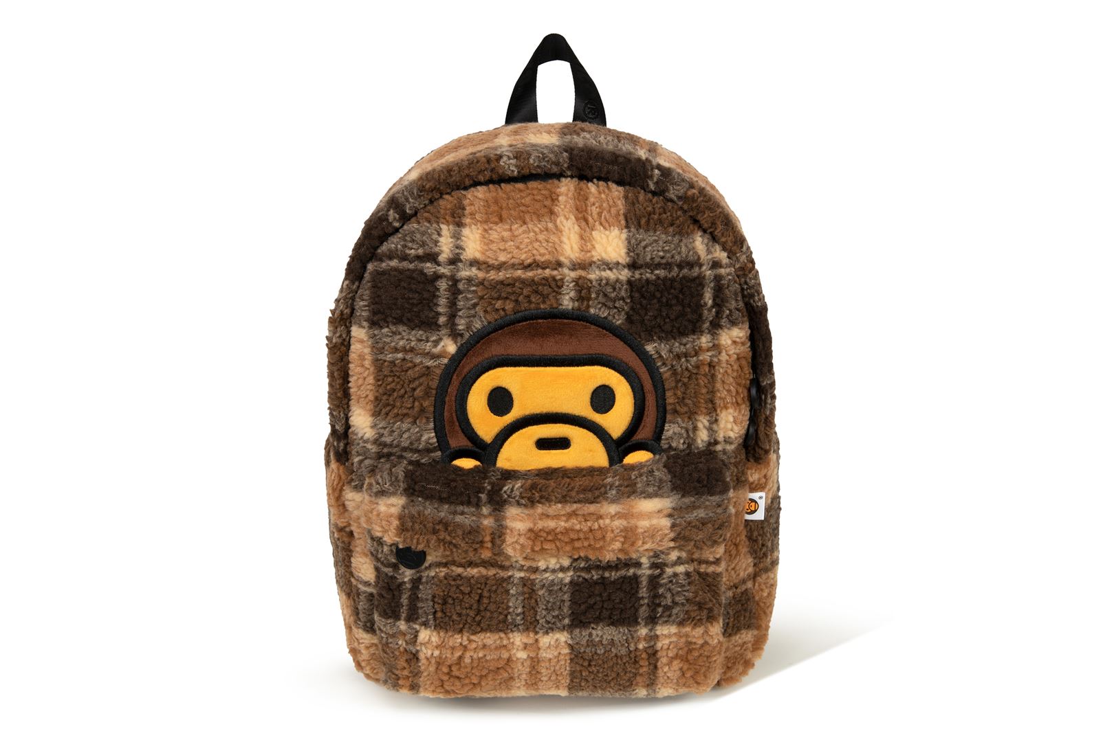 AKANE様　新品　BATHING APE BABY MILO バックパック BABY MILO® STORE Baby Milo check sherpa medium backpack | Bape
