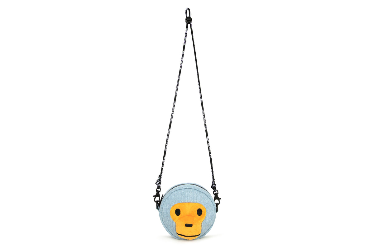 BABY MILO FACE DENIM CROSS BAG