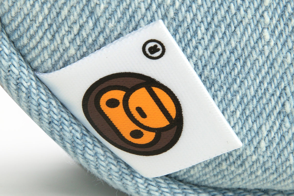 BABY MILO FACE DENIM CROSS BAG