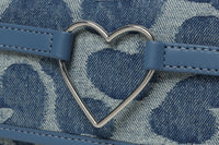 PATTERN DENIM HANDBAG